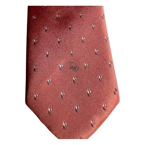 Vintage Christian Dior Necktie Tie  Classic Elegant Timeless Silk Blend - Picture 7 of 9